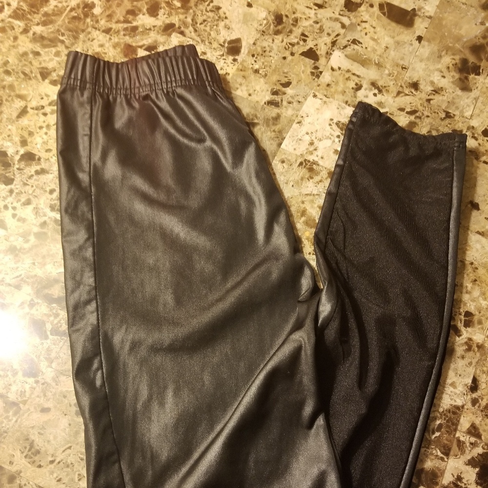 Faux leather leggings